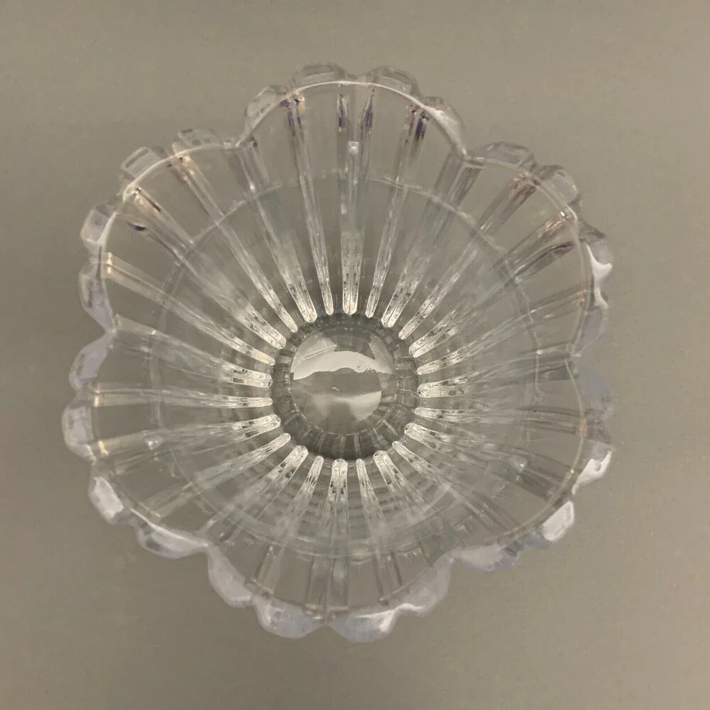 Clear‎ Glass Panels Candy Dish with Lid 8